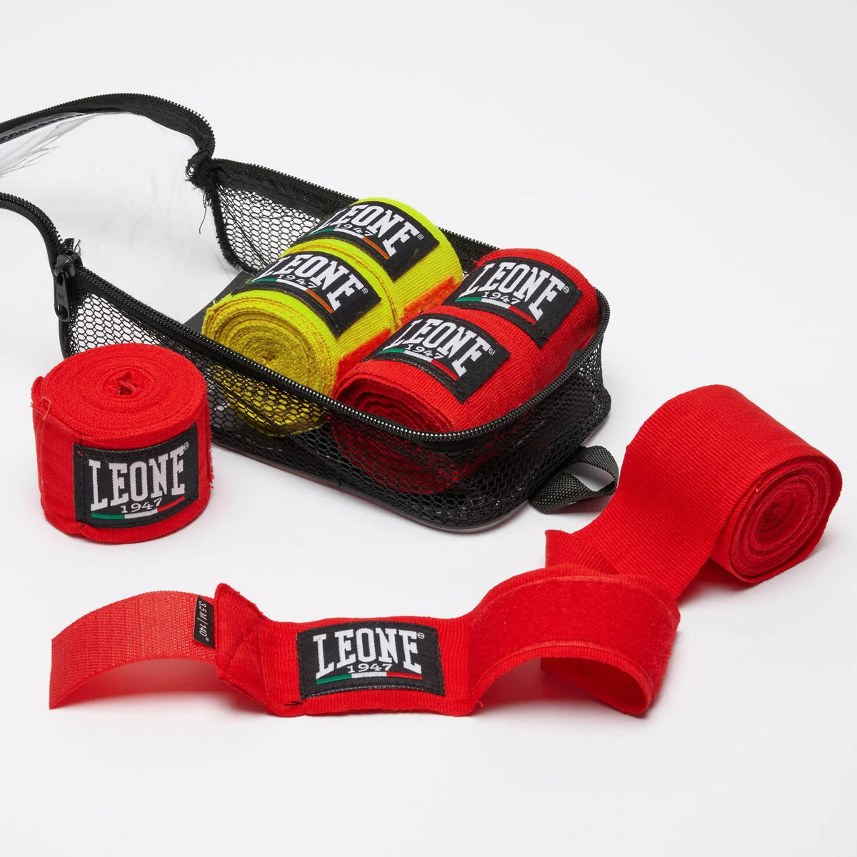 Boxbandagen – 3er-Set (Rot, Schwarz & Gelb)