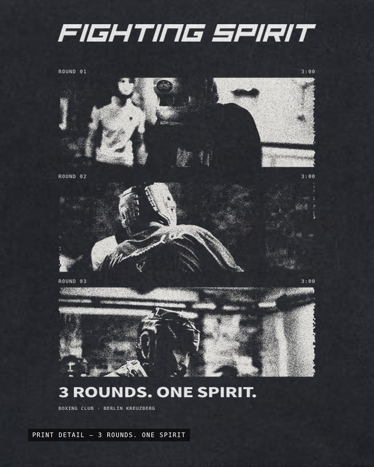 Fighting Spirit — 3 Rounds. One Spirit Tee
