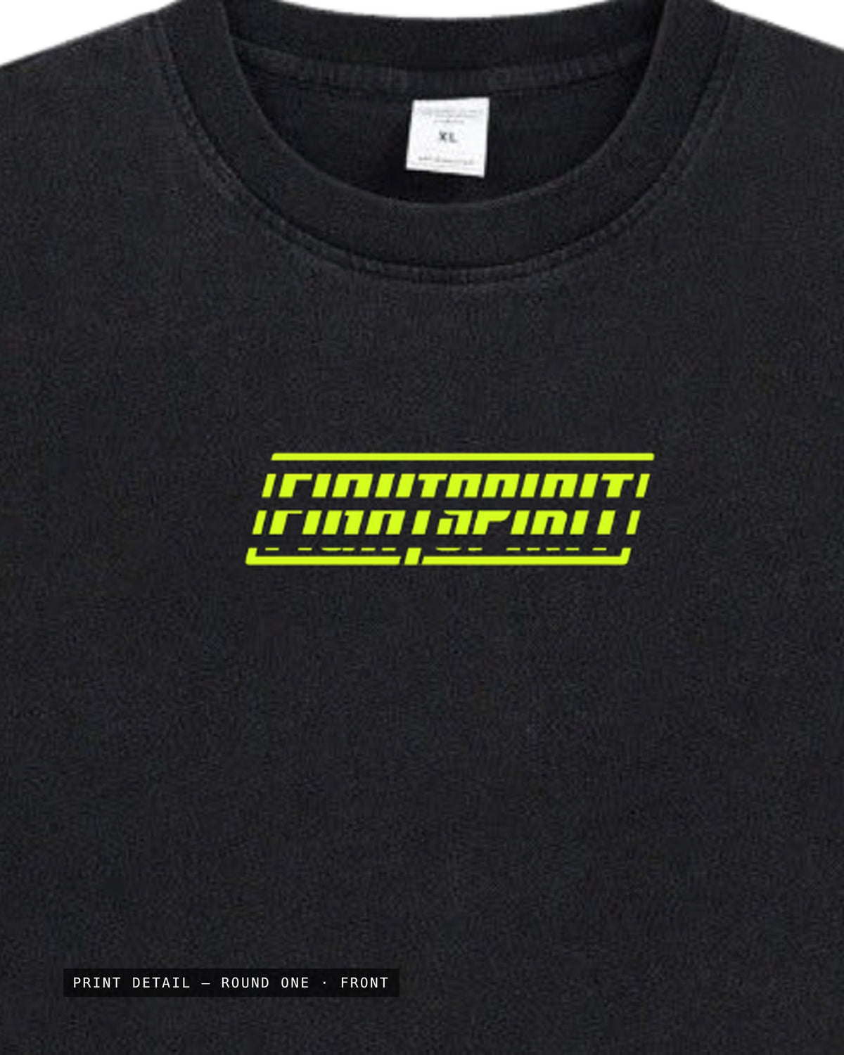 Fighting Spirit — Round One Oversized T-Shirt | Washed Black
