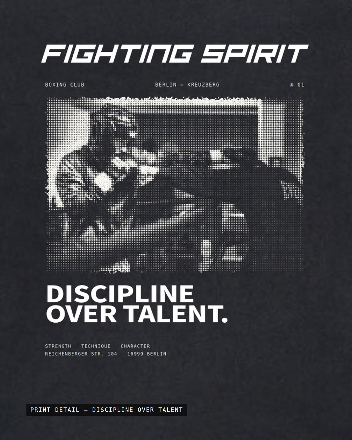 Fighting Spirit — Discipline Over Talent Tee