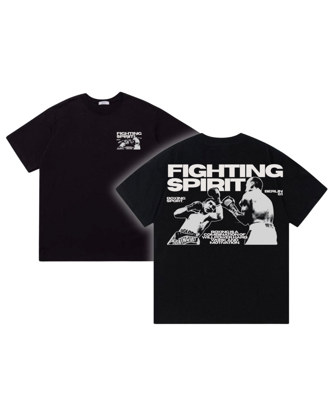 FIGHTING SPIRIT — Boxing Oversized T-Shirt | Berlin 01