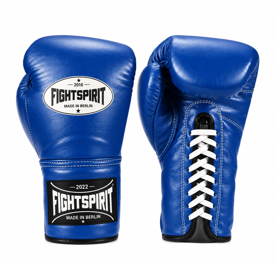 FightSpirit™ Professional Lace-Up Boxing Gloves