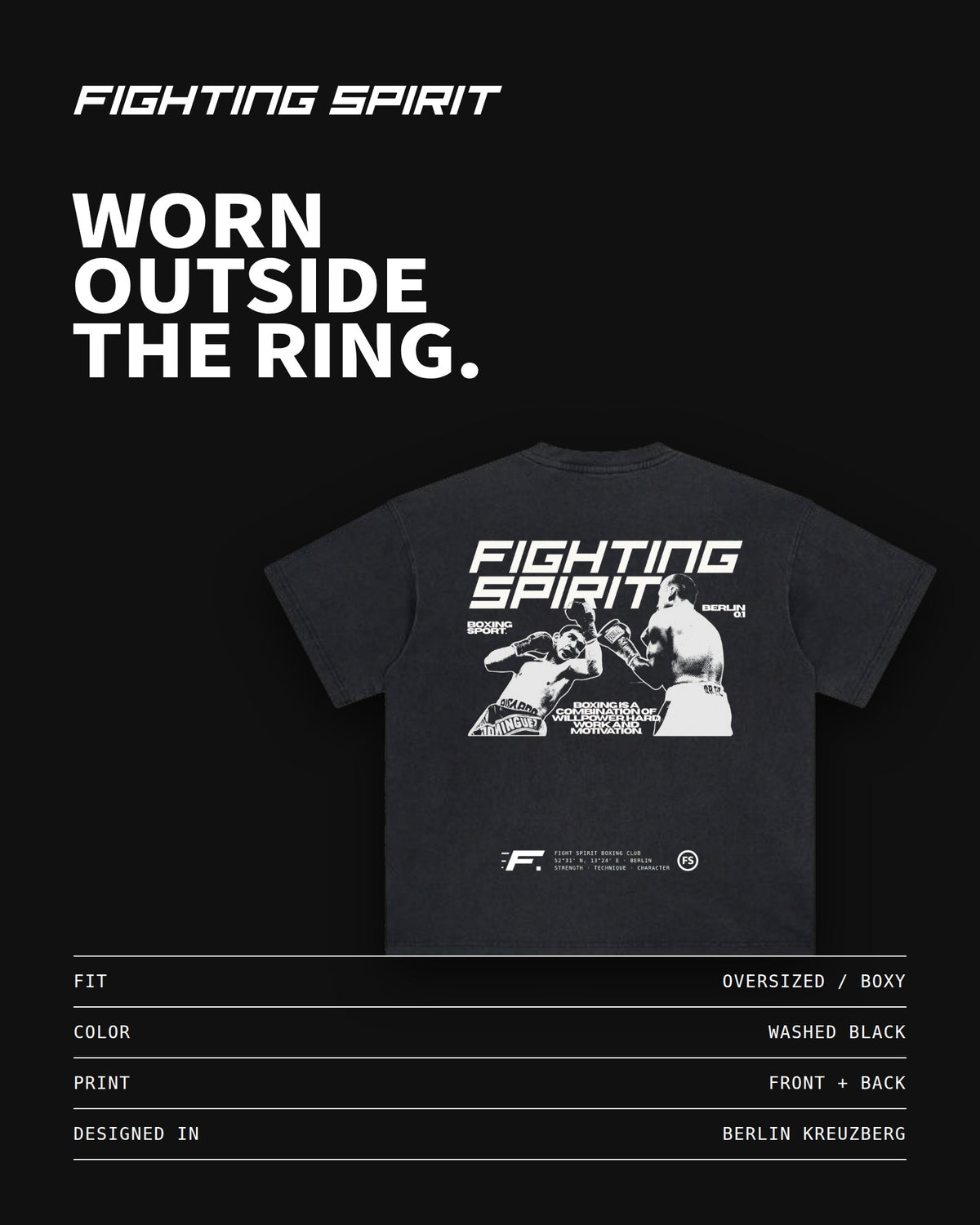 Fighting Spirit — Berlin 0.1 Tee