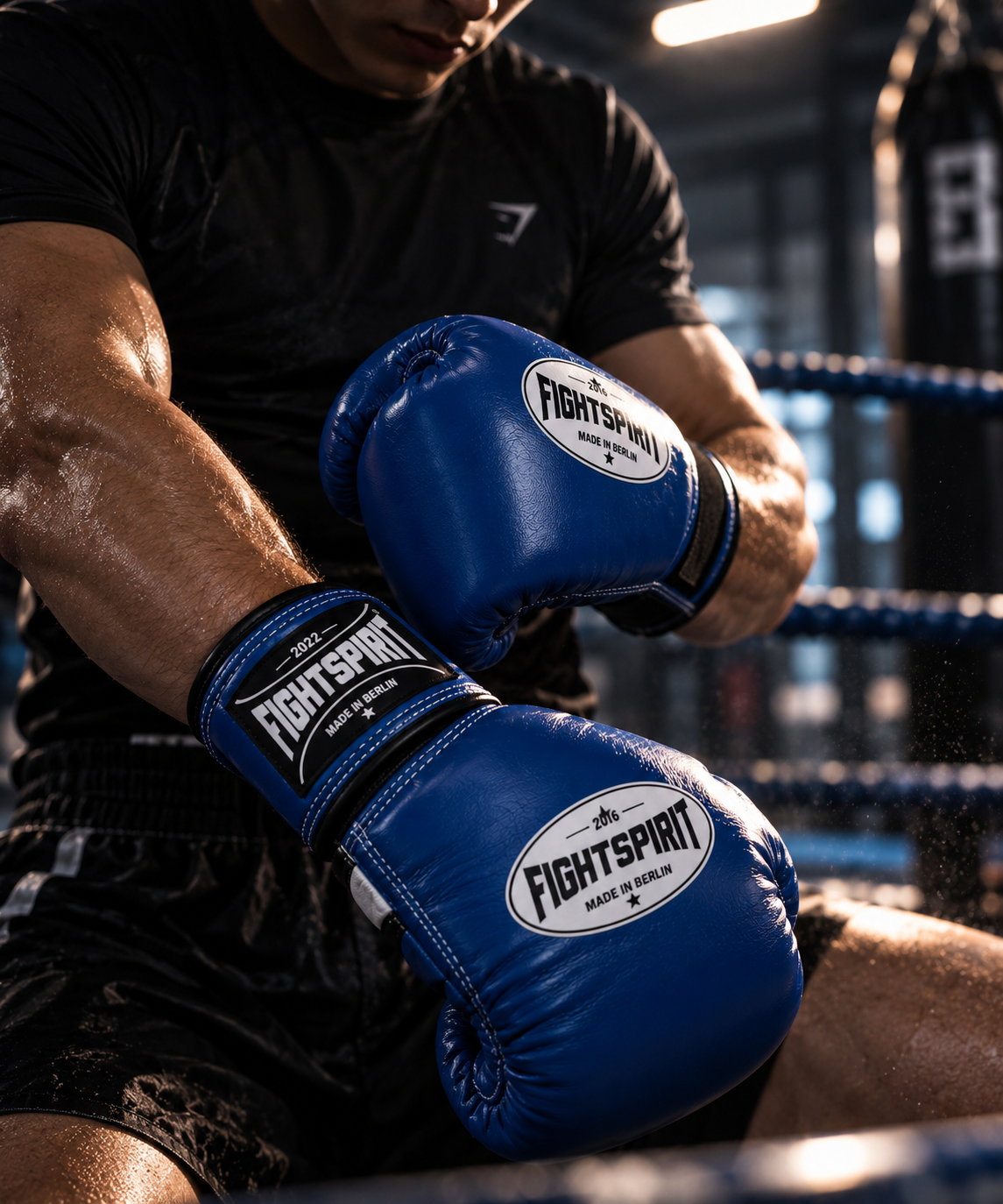 FightSpirit™ Professional Lace-Up Boxing Gloves