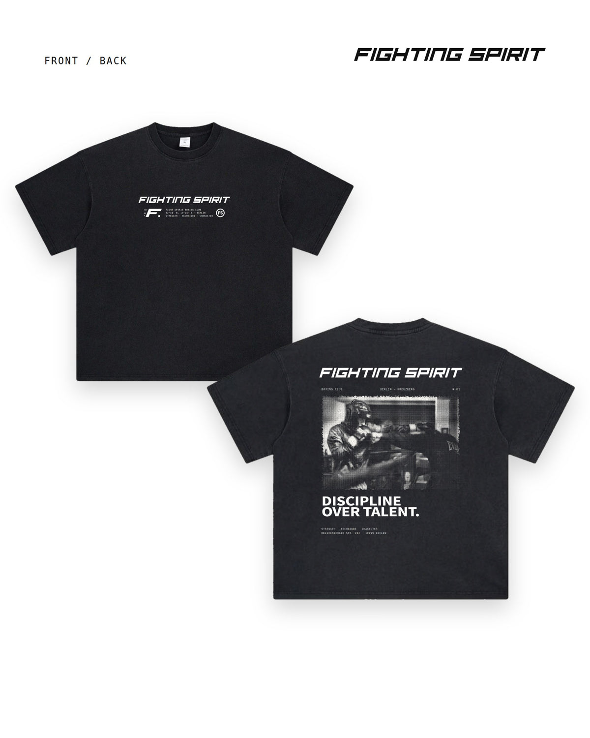 Fighting Spirit — Discipline Over Talent Tee
