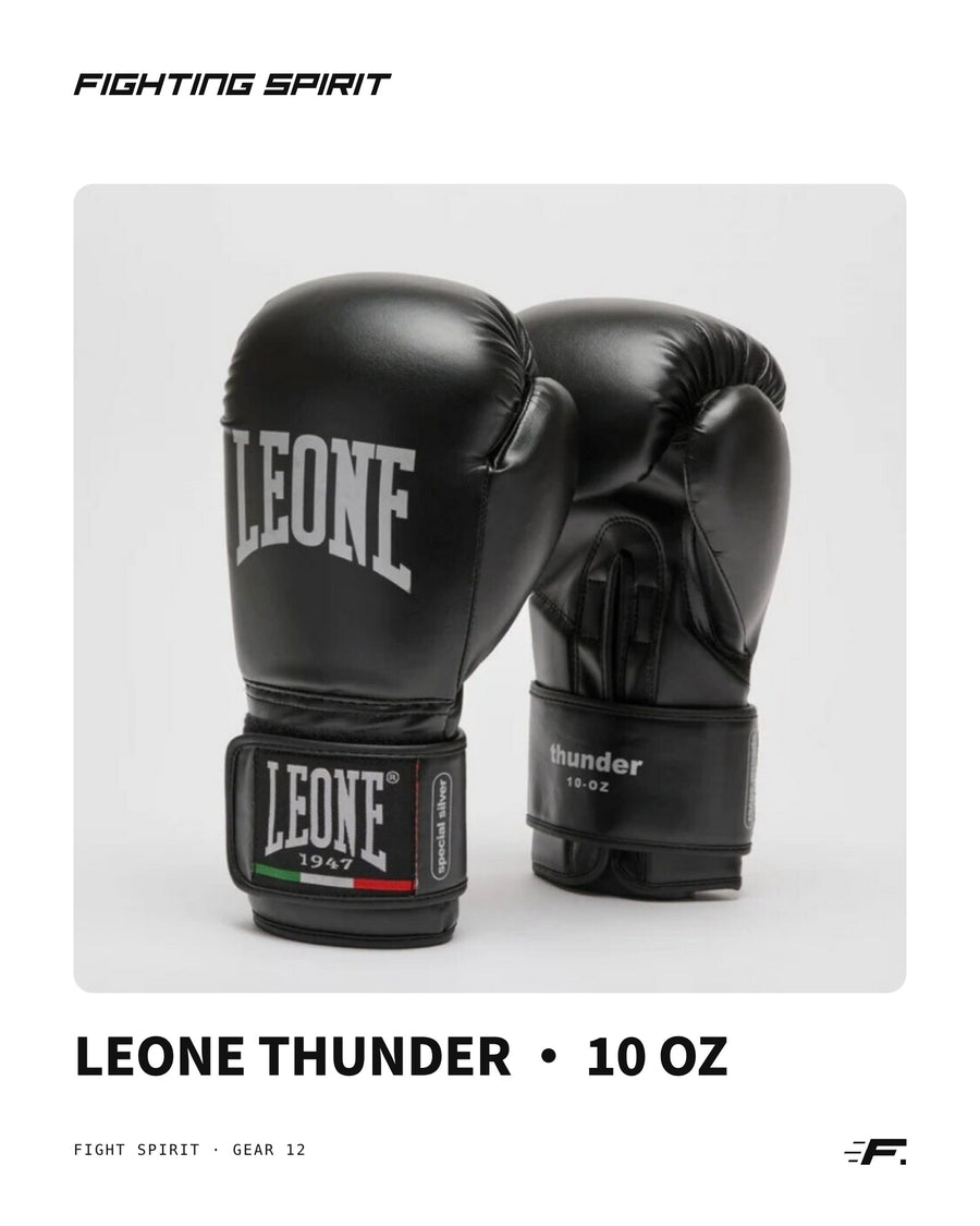 Leone 1947 Thunder Boxhandschuhe — Schwarz
