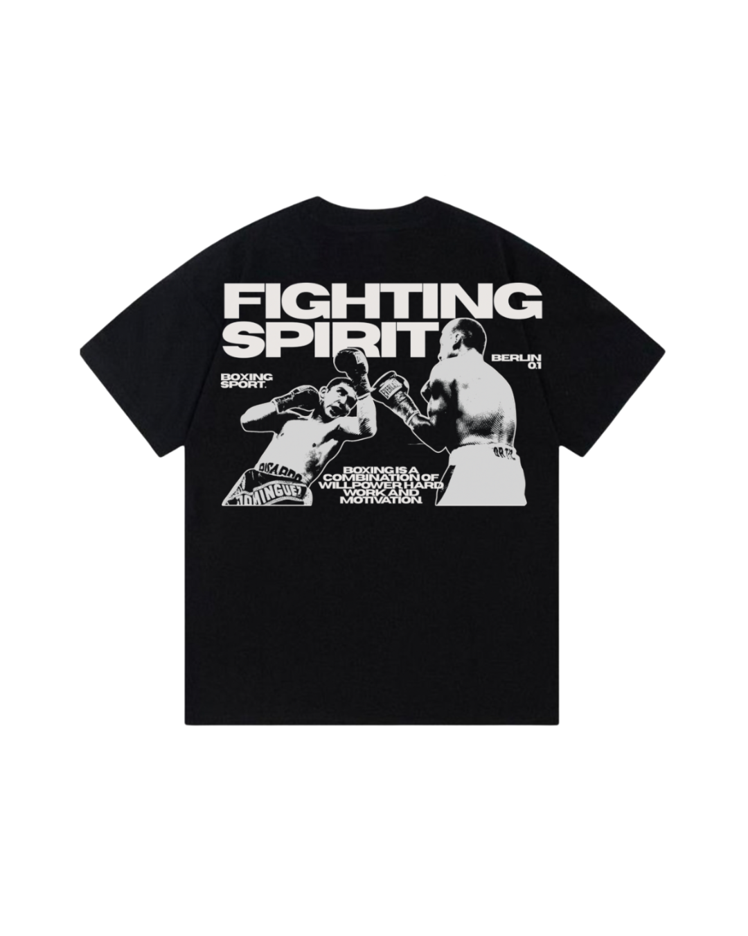FIGHTING SPIRIT — Boxing Oversized T-Shirt | Berlin 01