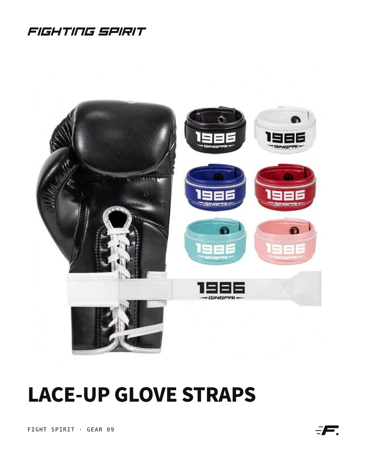 Fighting Spirit Schnür-Boxhandschuh-Adapter – Schnellwechsel-Riemen | Paar