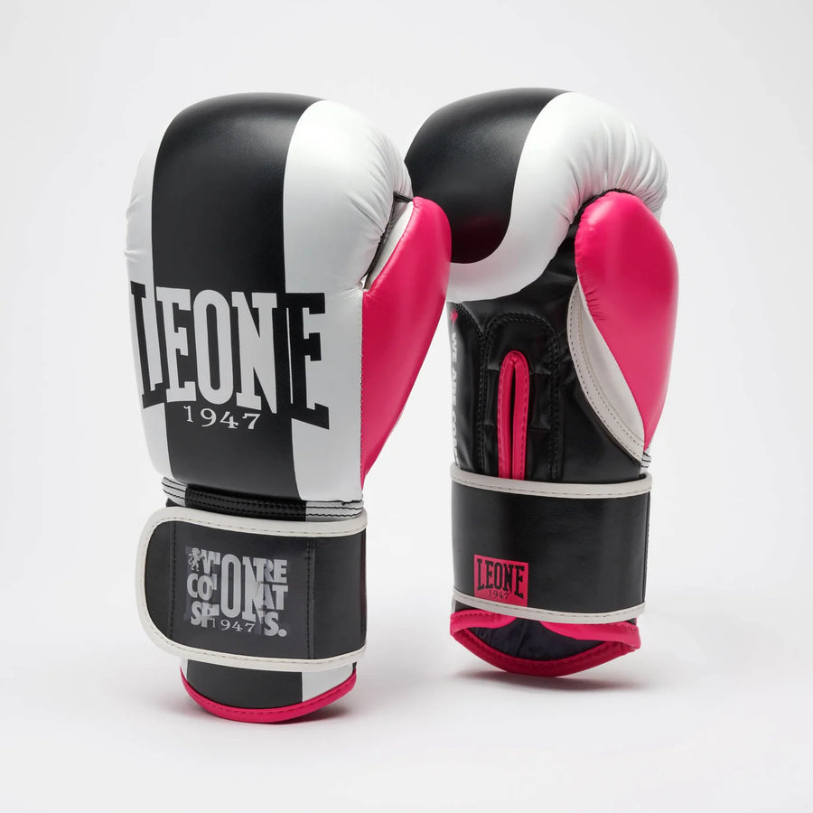 Combat Sports Boxhandschuhe – Schwarz, Weiß & Pink
