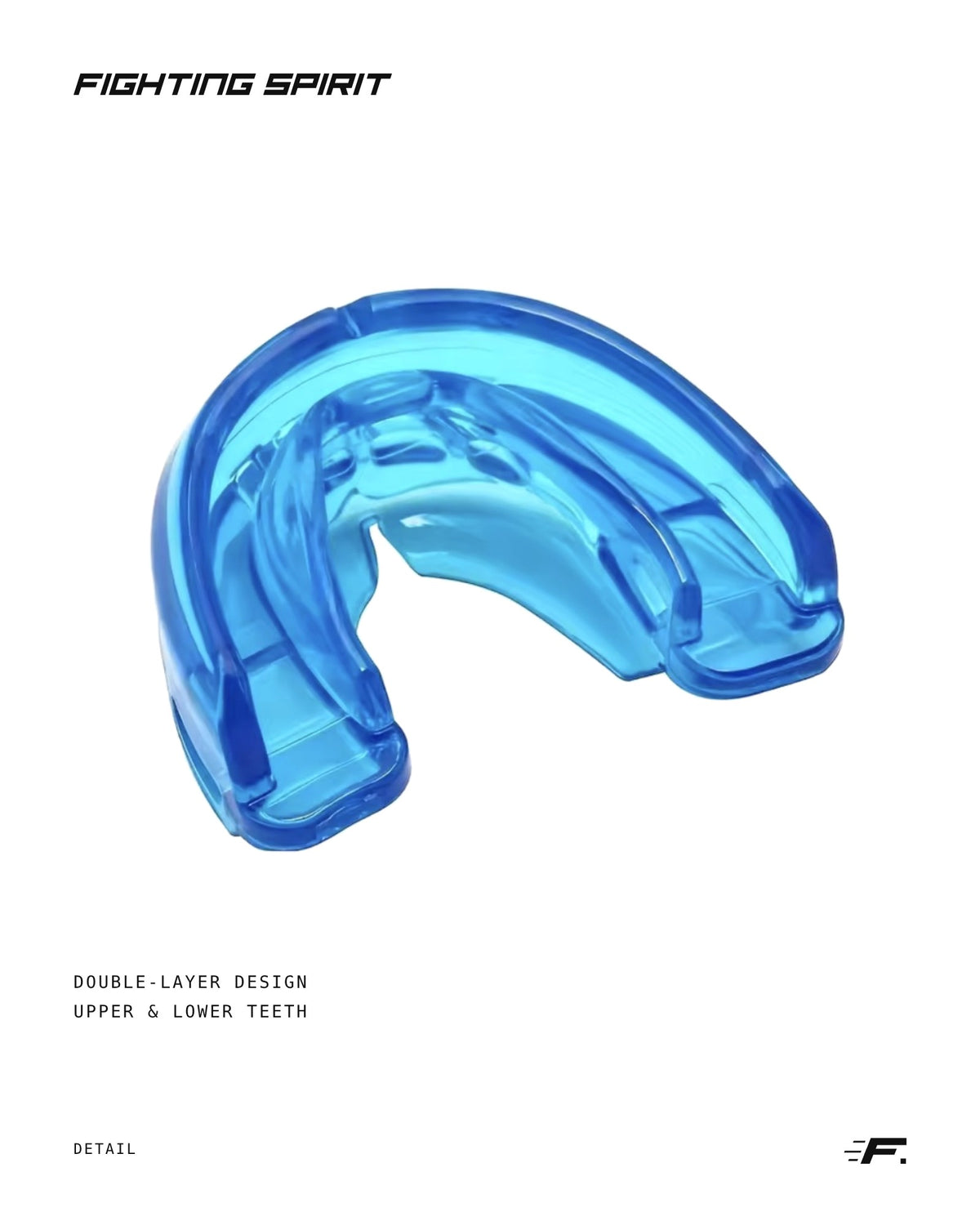 Fighting Spirit™ Double-Layer Boxing Mouthguard – Blue