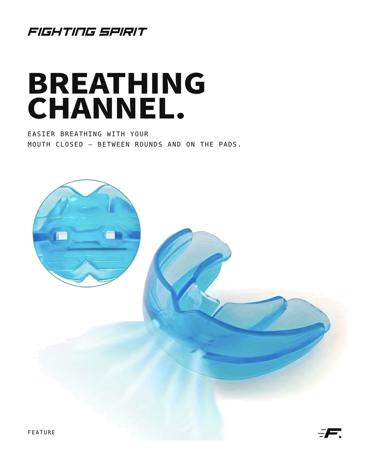 Fighting Spirit™ Double-Layer Boxing Mouthguard – Blue