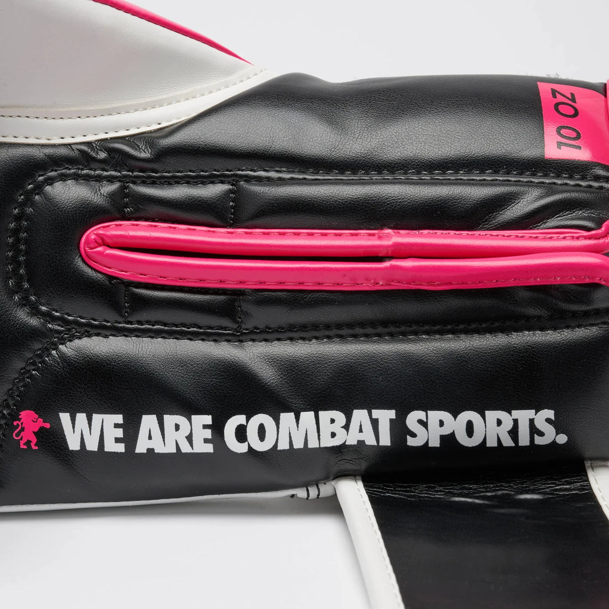Combat Sports Boxing Gloves – Black, White & Pink