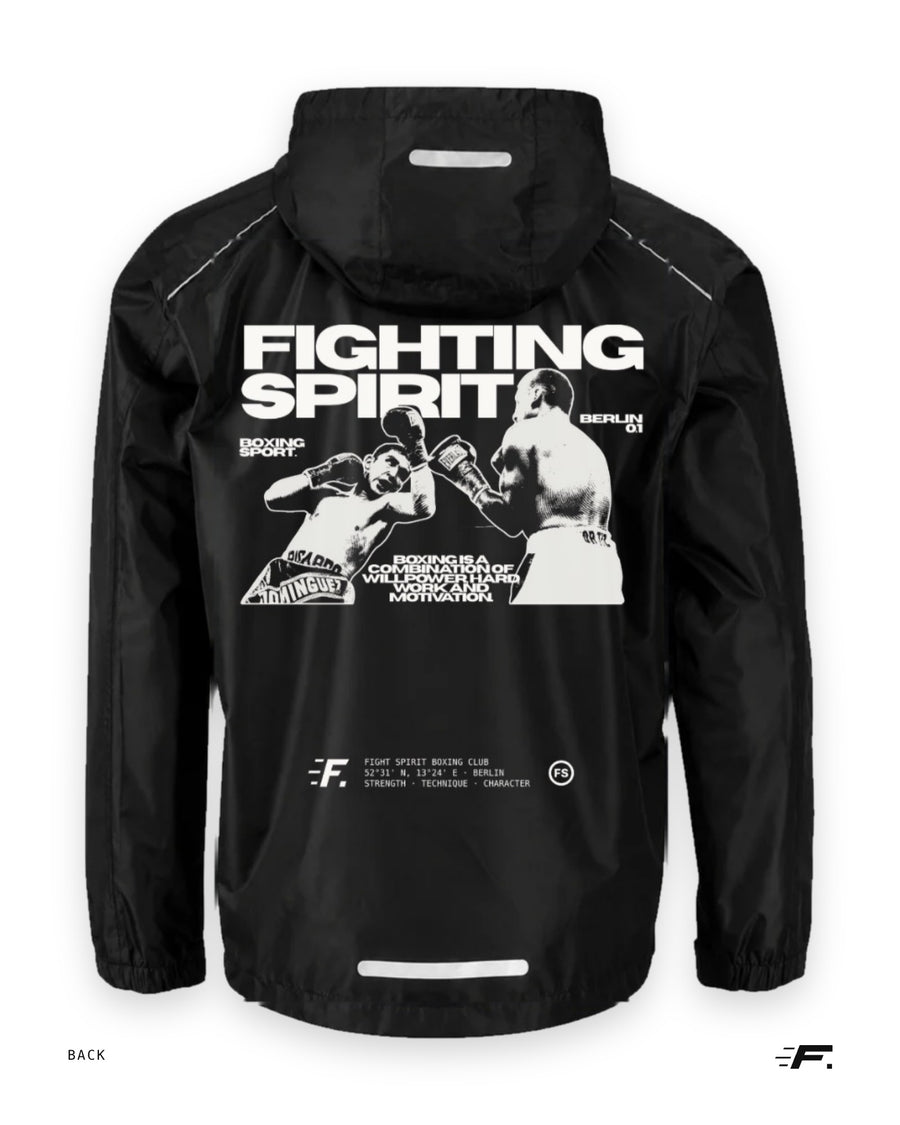 FIGHTING SPIRIT BOXER WINDBREAKER — BLACK | FW26