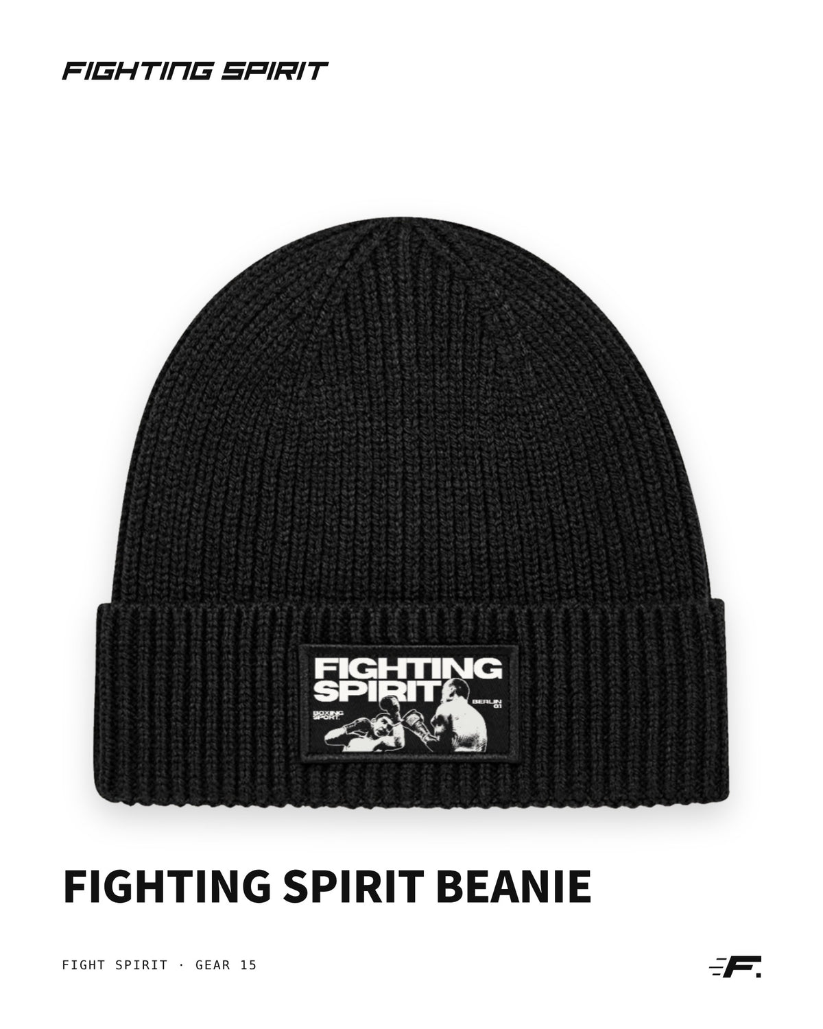 Fighting Spirit Boxing Beanie – Black