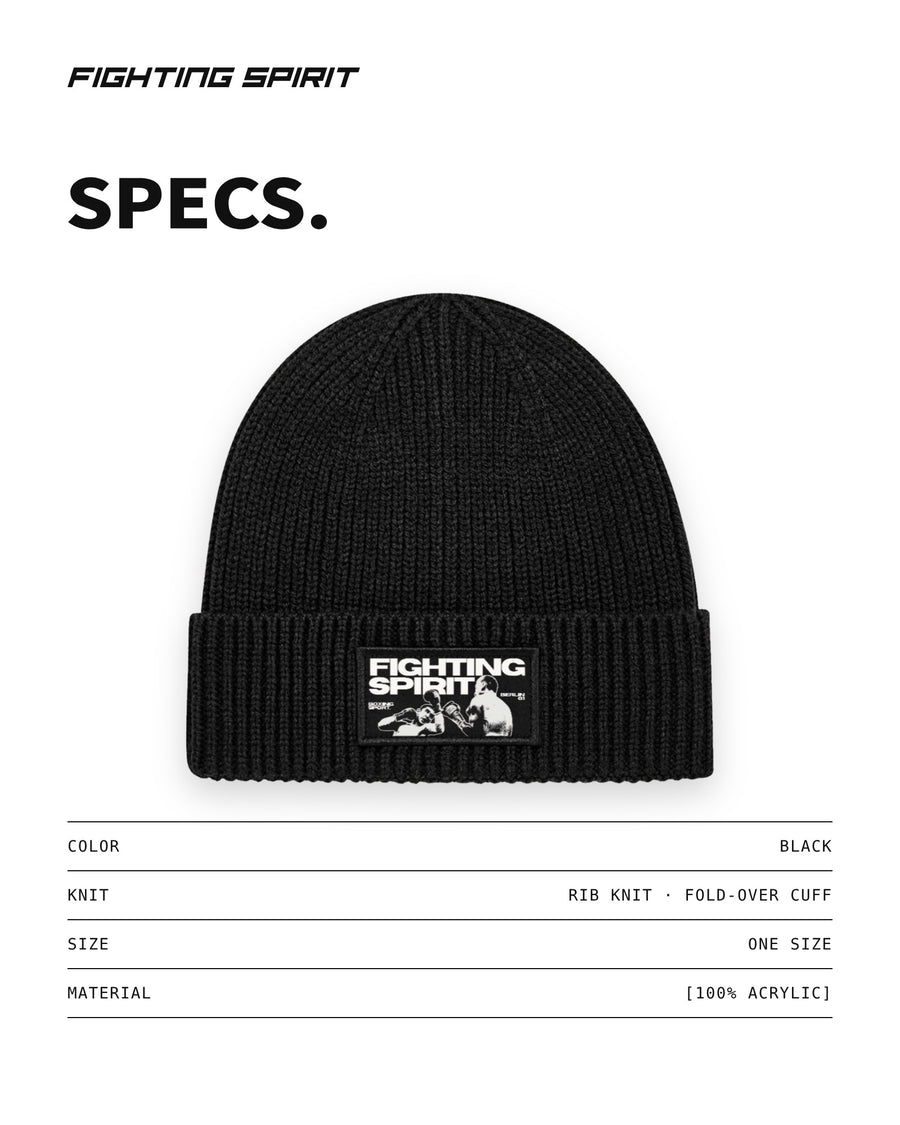 Fighting Spirit Boxing Beanie – Black