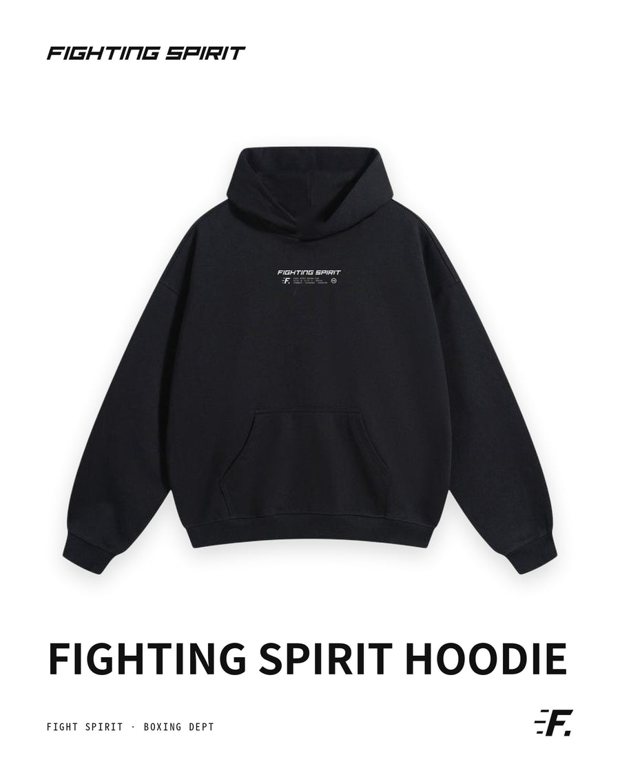 FIGHTING SPIRIT BOXING DEPT. HOODIE — BLACK | FW26
