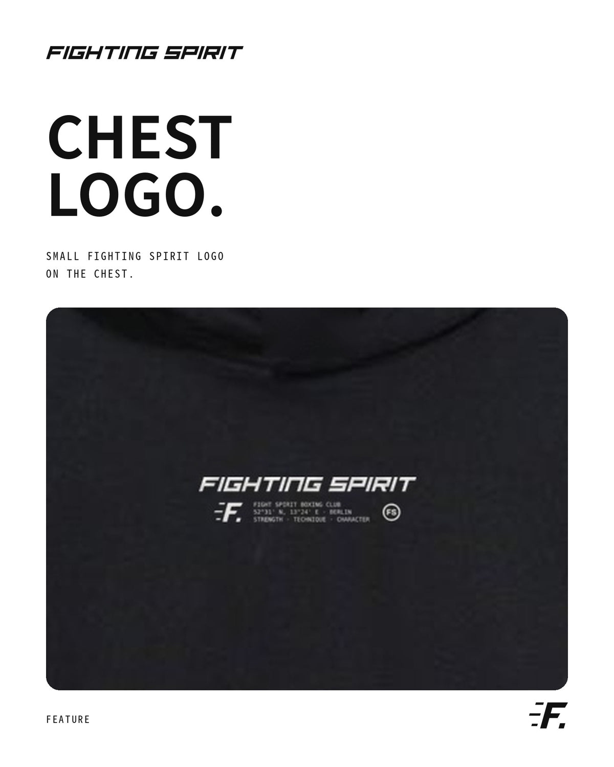 FIGHTING SPIRIT BOXING DEPT. HOODIE — BLACK | FW26