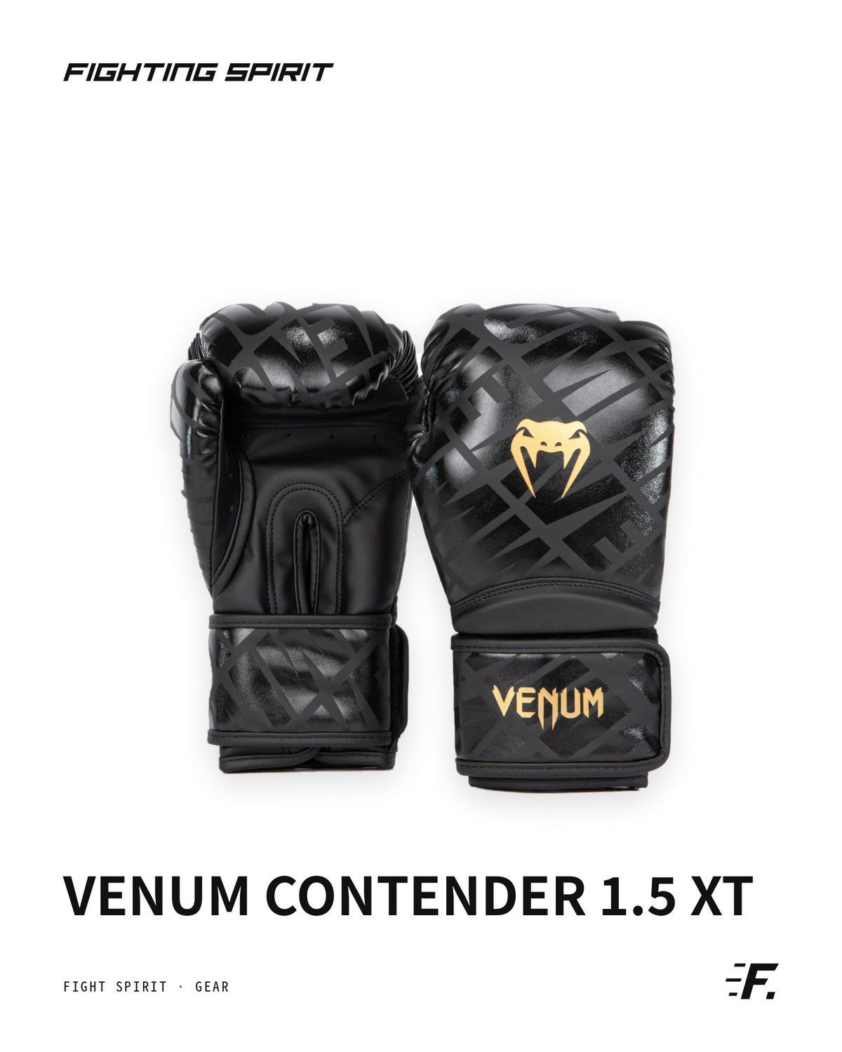 Venum Contender Boxing Gloves – Black/Gold