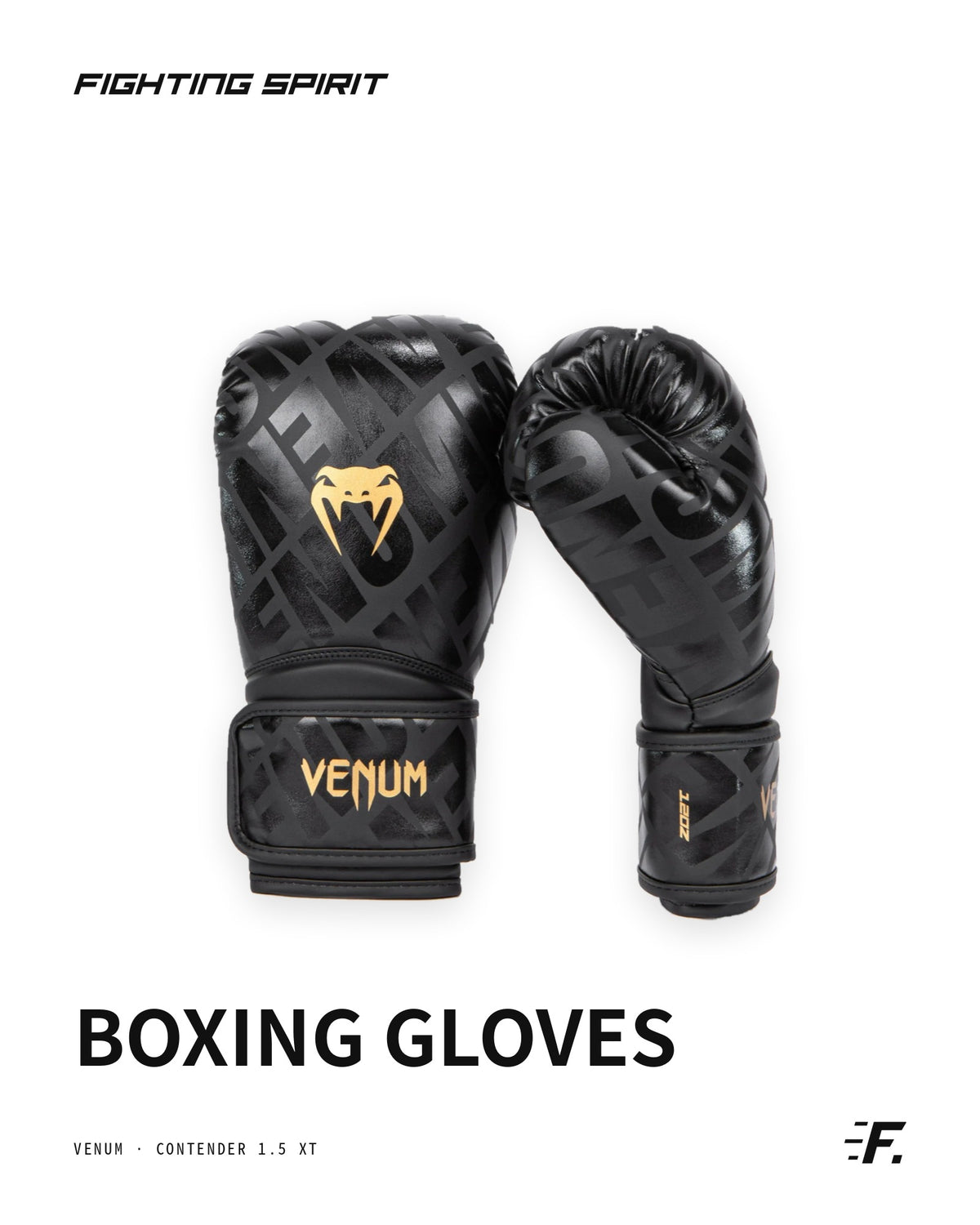 Venum Contender Boxing Gloves – Black/Gold