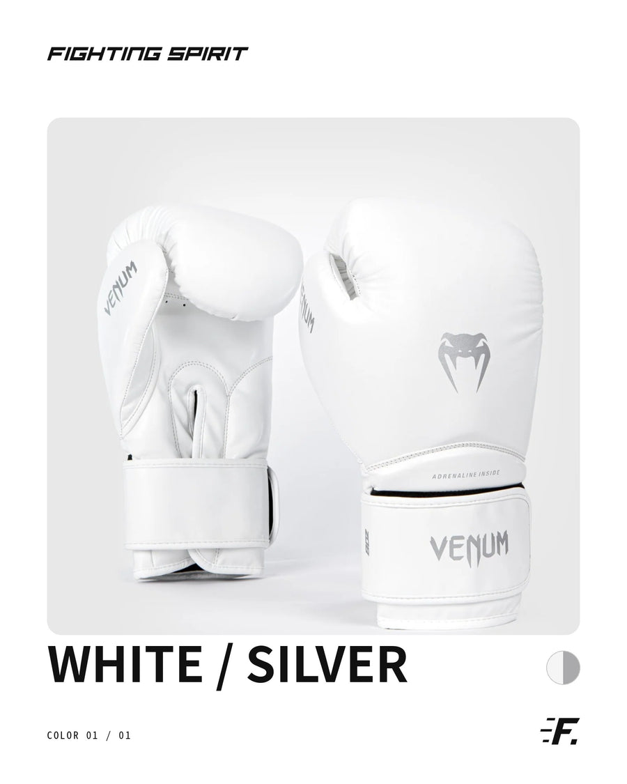Venum Contender 1.5 Kids Boxing Gloves – White/Silver