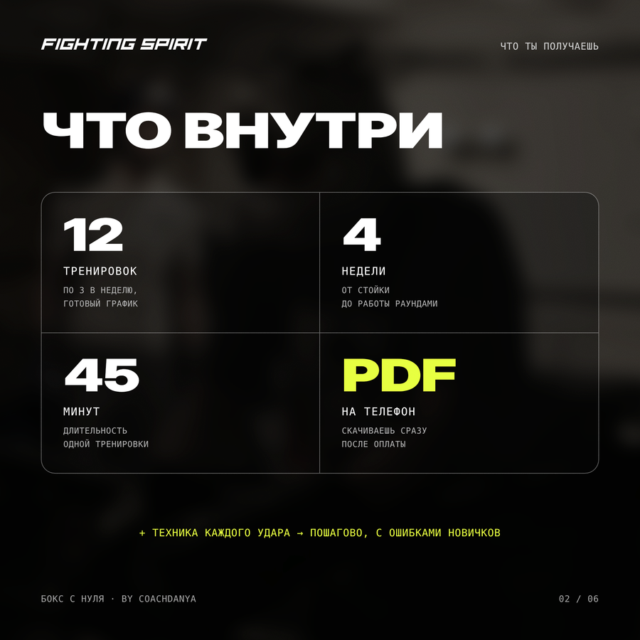 БОКС С НУЛЯ — 4-недельный план тренировок
