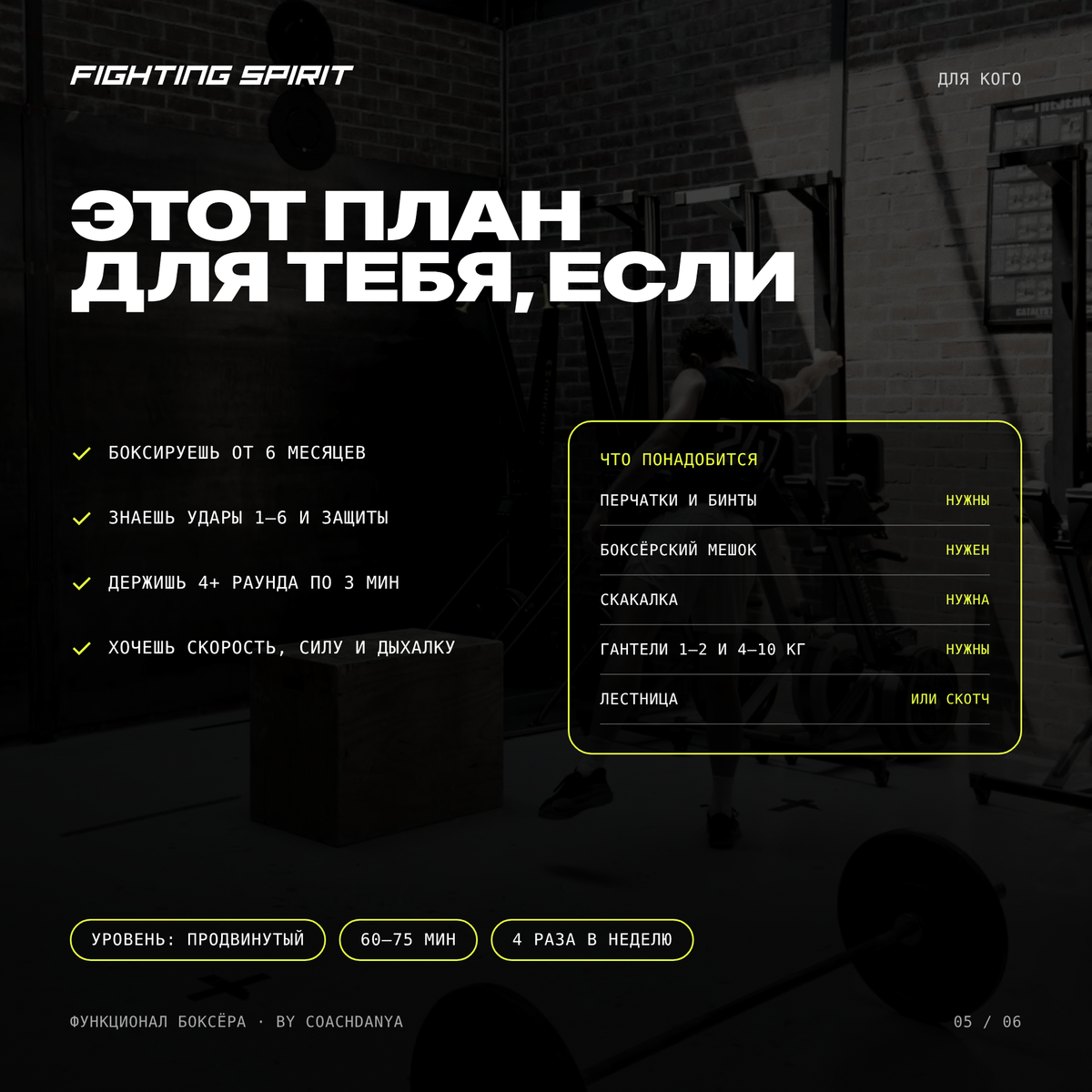 ФУНКЦИОНАЛ БОКСЁРА — 2-недельный план для продвинутых