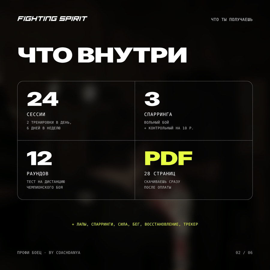 ПРОФИ БОЕЦ — 2-недельный тренировочный лагерь для профессионалов