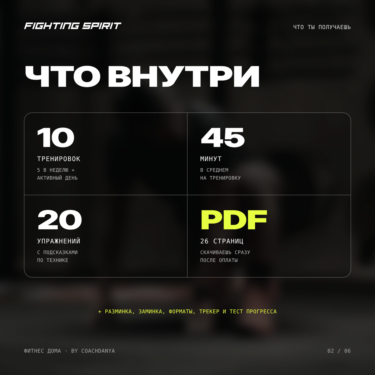 ФИТНЕС ДОМА — 2-недельный план, средний уровень