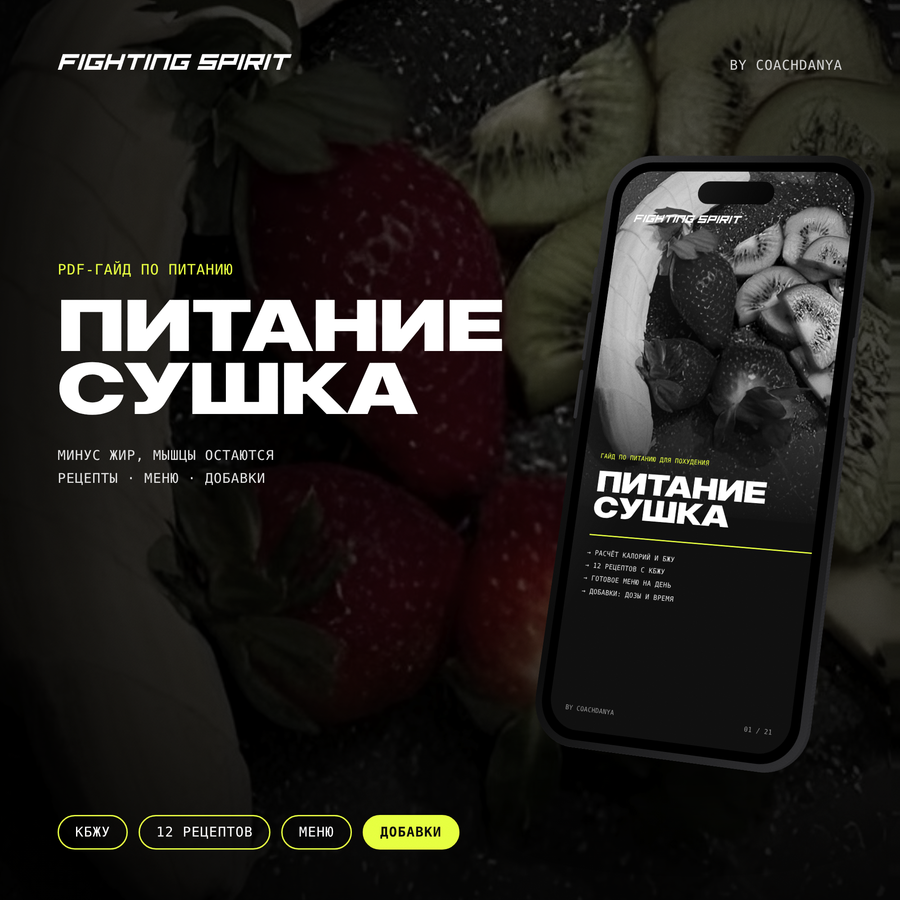 ПИТАНИЕ: СУШКА — гайд по питанию для похудения
